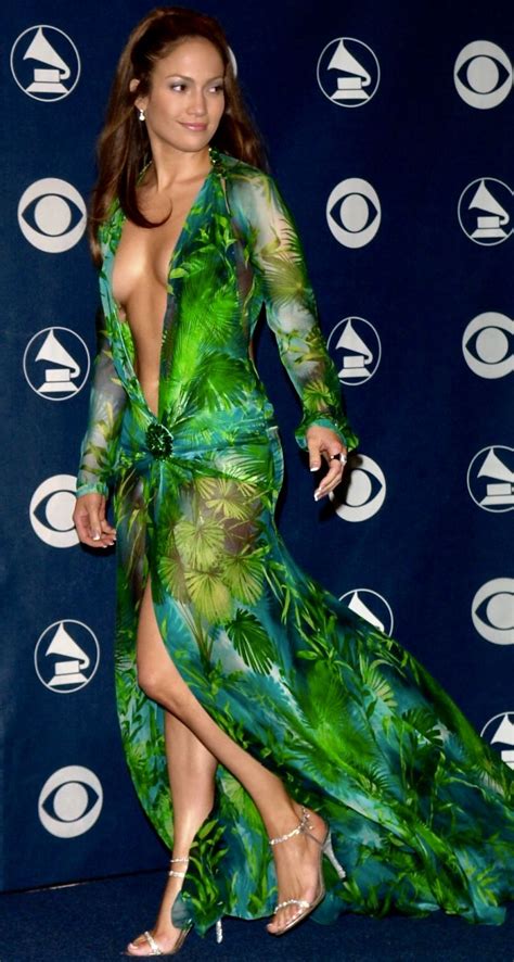 jennifer lopez green versace dress grammys|Jennifer Lopez famous green dress.